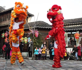 舞獅 廣東舞獅太精彩,堪稱極限運(yùn)動(dòng)(圖1)